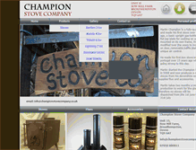 Tablet Screenshot of championstovecompany.co.uk
